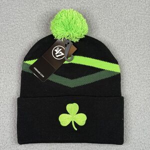 Boston Celtics Beanie 2024-25 NBA City Edition 47 Knit Pom Winter Hat Shamrock